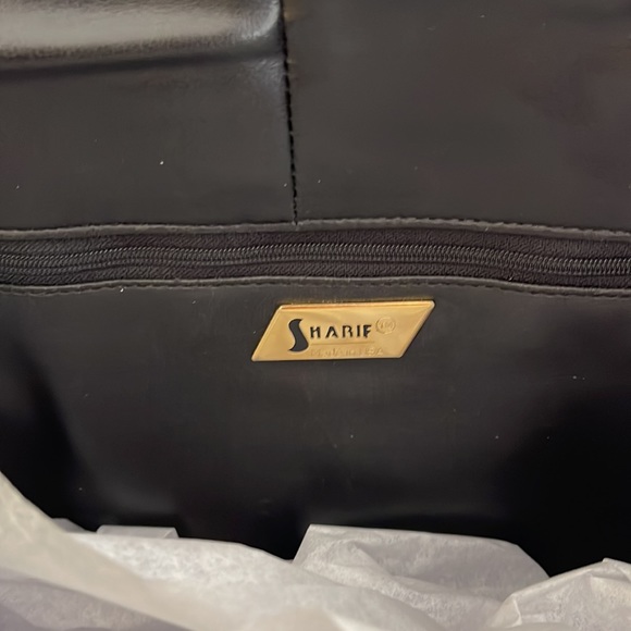 Large SHARIF Vintage Tote, Brown and Black, Very Good Condition, Made in USA - Picture 6 of 16